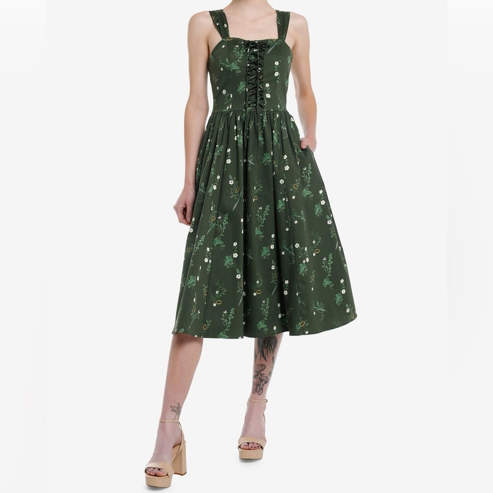 NWOT Lord of the Rings x Her Universe LOTR Icons Lace Up Dress in L
